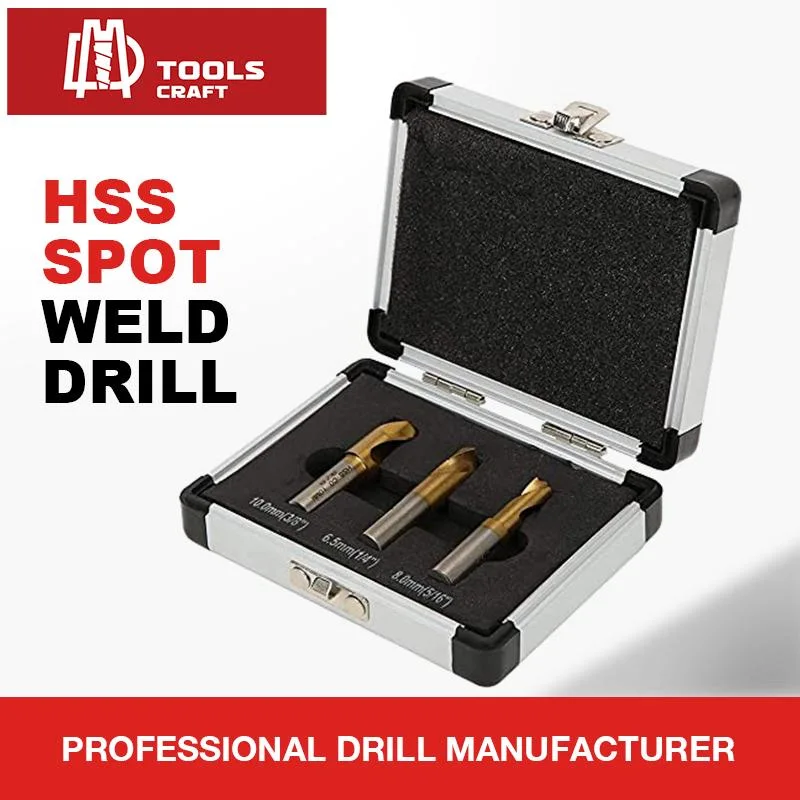 One-Flat Shank HSS Spotle Spot Weld Drill Bits for Vario Drills