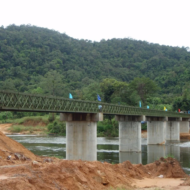 Ponte pedonal de aço usado Metal Bailey Bridges para Venda