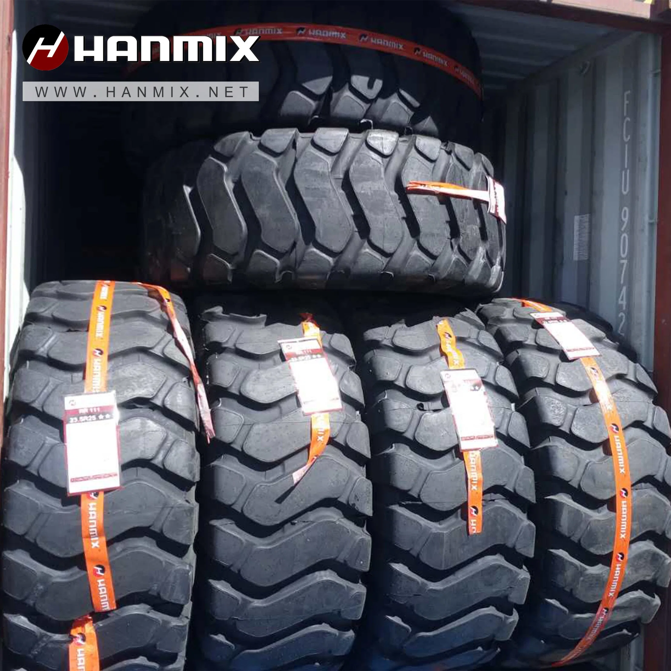 Neumático para todoterreno Hanmix neumático para uso en carretera E3/L3 Cargador neumático de acero Neumático radial 17.5r25 (445/80R25) 20.5r25 (525/80R25)
