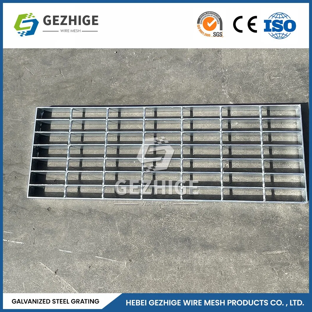 Gezhige Good Explosion-Proof Steel Grid Grating Factory Stainless Steel Grating China 80 100 101.6 120mm Twisted Cross Bar Pitch Galvanized Steel Grid Grating