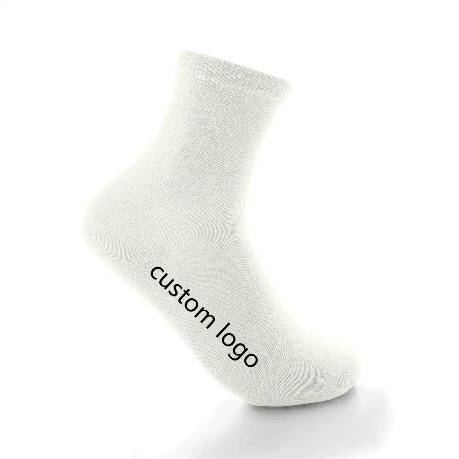 Men's Socks Crew Sport Bamboo Socks Custom Environmental Material Natural Casual Knitted Bamboo Cotton Blended Bambus Socks