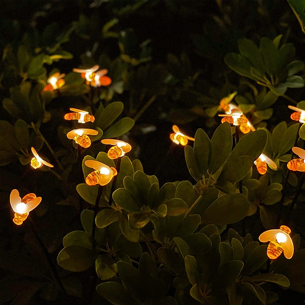 Solar Garden Lights, LED Solar Bee Firefly Lights, Bee Decor Light Ci24862