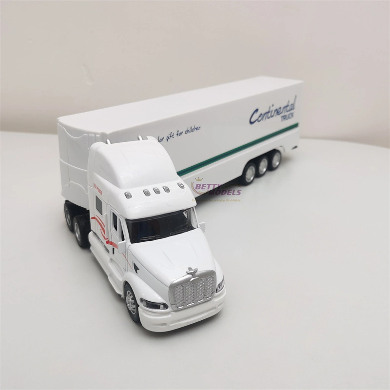 2024 Plastic Container Truck Scale Model Toy with Custom Paint and Logo