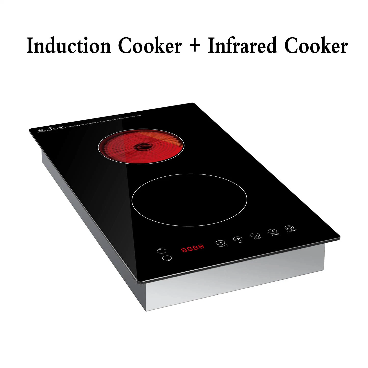 El diseño vertical 2 Quemador infrarrojo cocina