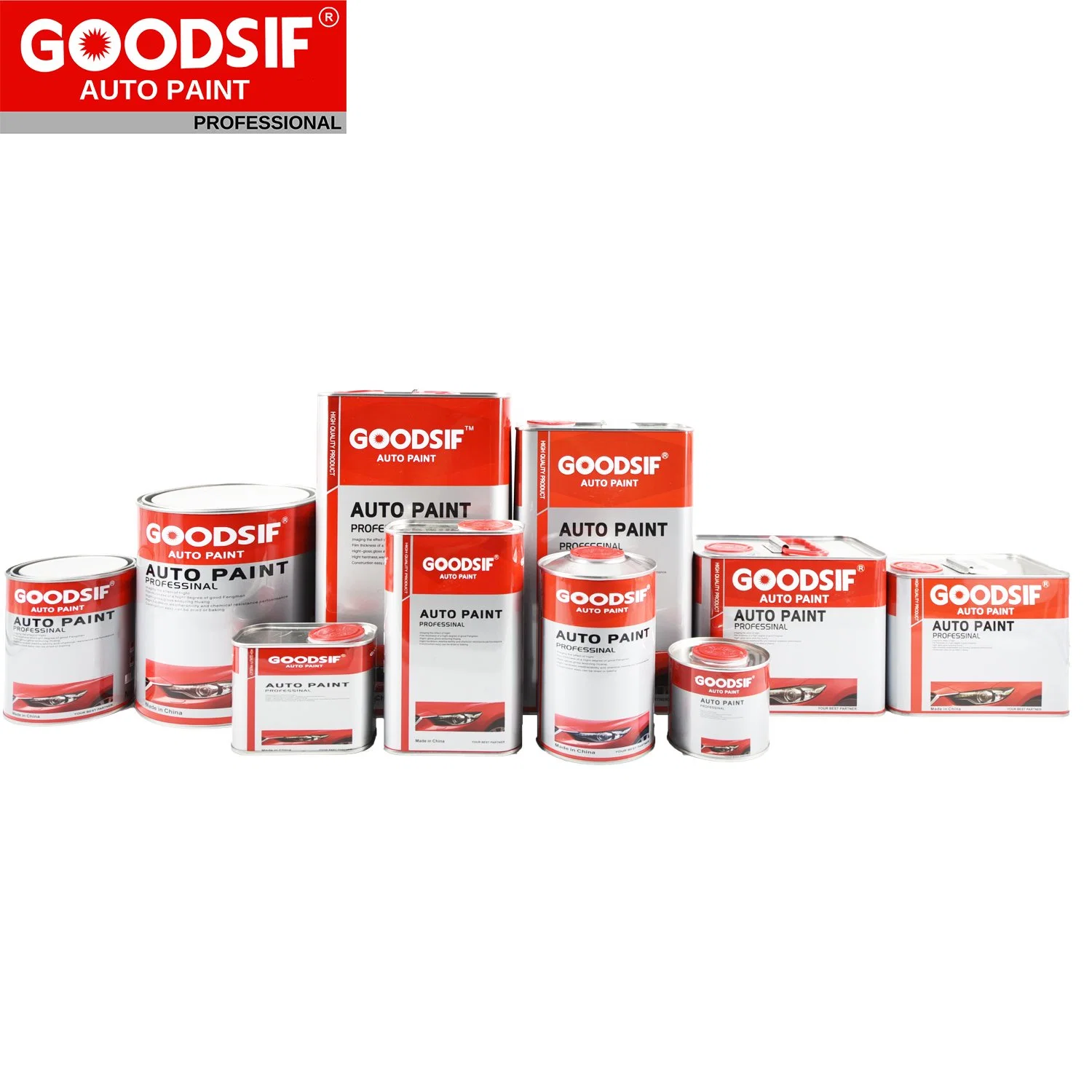 Goodsif 2K Topcoat Automotive Refinishing Car Paint for Toyota with Complete Mixing Formulas