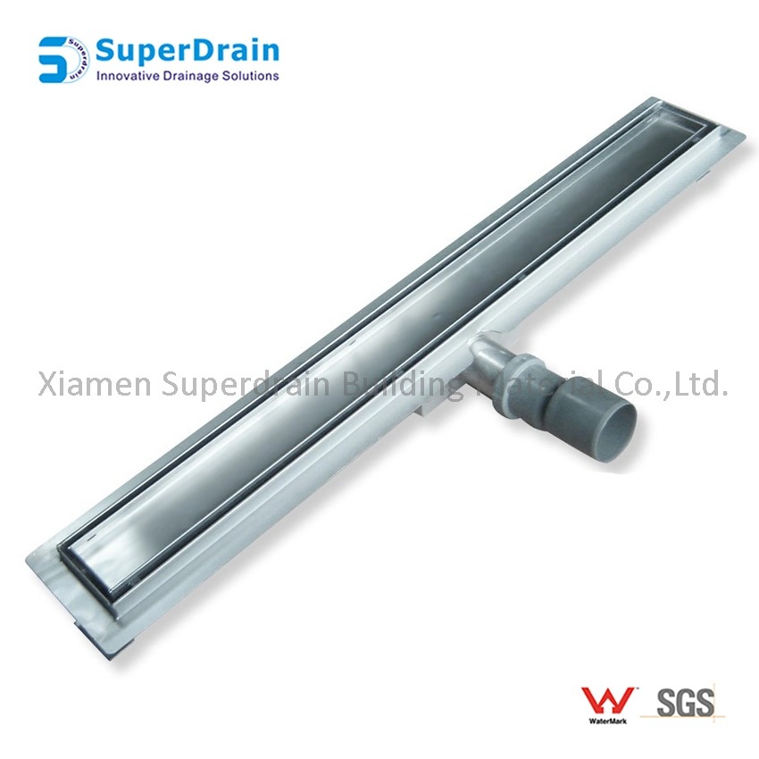 China Supplier Long Stainless Steel Tile Marble Insert Drain