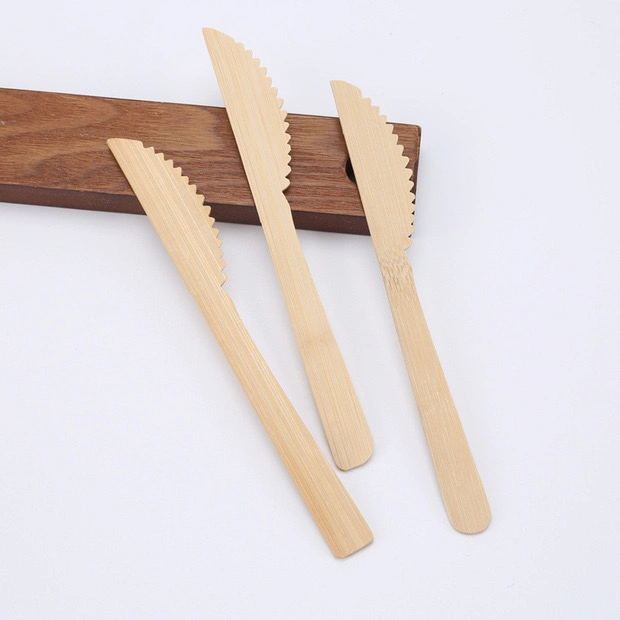 Eco Friendly Natural Color Bamboo Wooden Cutlert Spoon Fork Knife