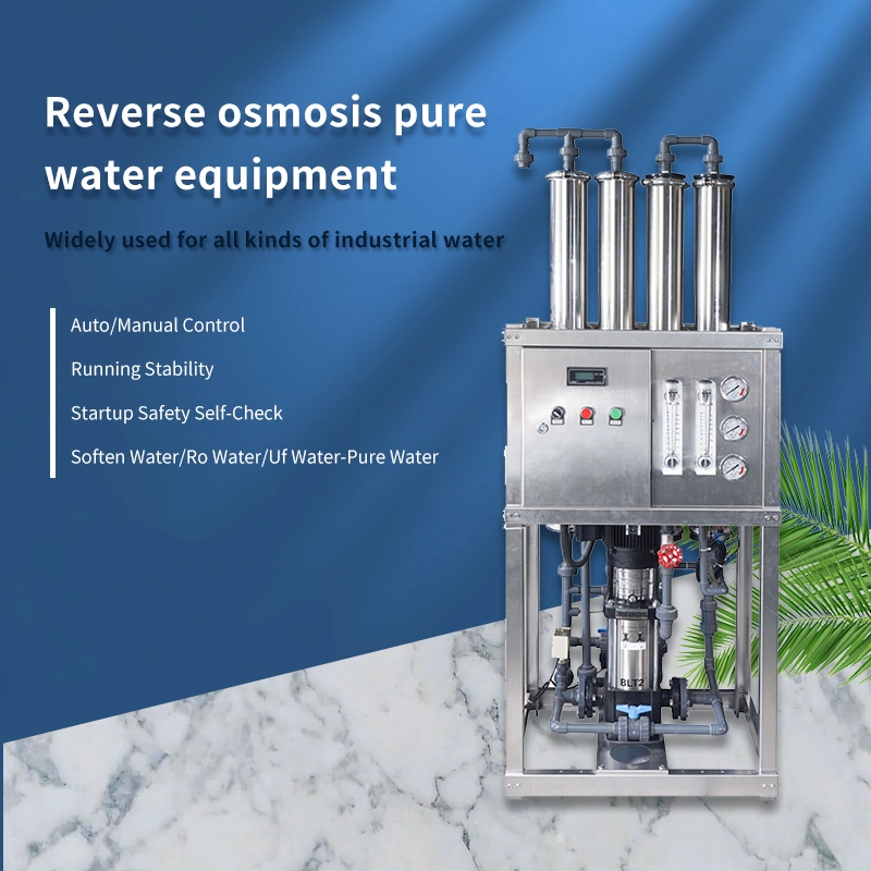 Small Manual/Auto Control Industrial Alkaline Commercial Reverse Osmosis Water Purification Machine Mini Waste Water Treatment Mr-RO1-1000