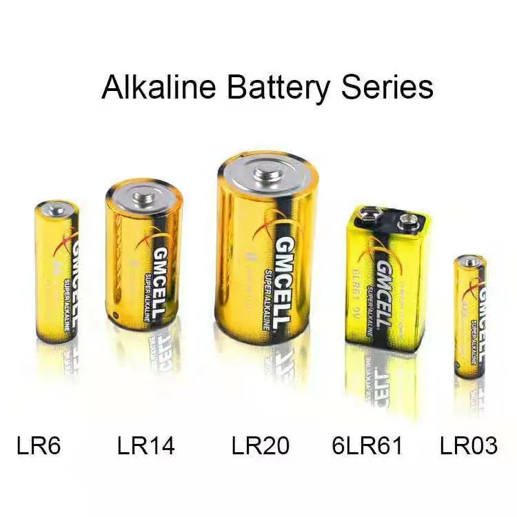 Wholesale Batteriesa AA AAA C D 9V Alkaline Cell AA Battery Size 1.5V AA Lr6 Am3 Alkaline Battery