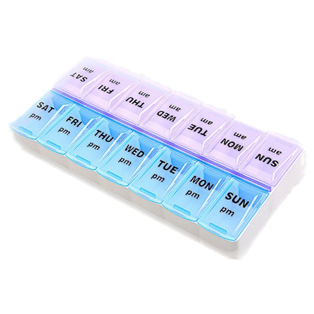 Medicine Container PP Weekly 7 Days Pill Box Organizer