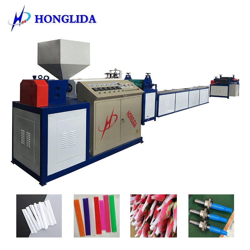 Plastic Protective Workpiece Screw Roseflower Soft Net Mesh Sleeve Making Machine