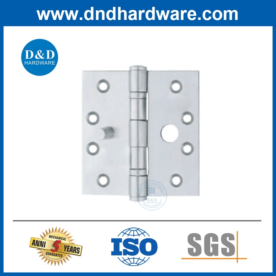 Acero inoxidable bisagra de puerta de seguridad solo los accesorios de hardware para la puerta de metal