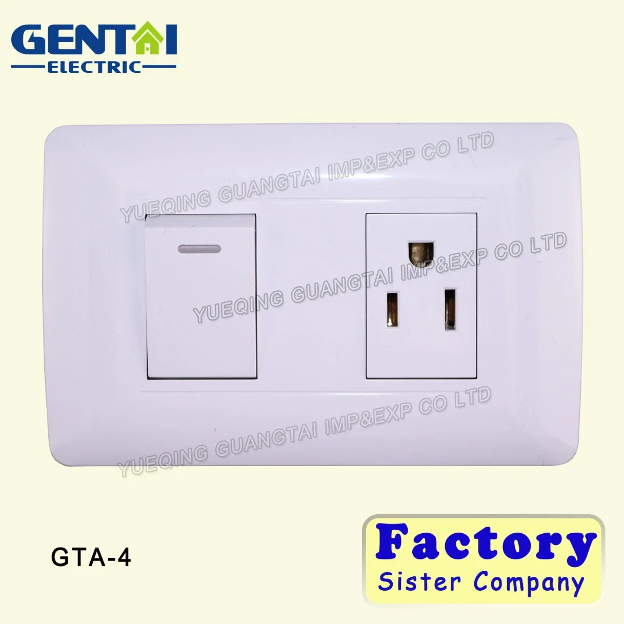 Us South American 1 Gang Single Way Light Switch Wall Switches for Home