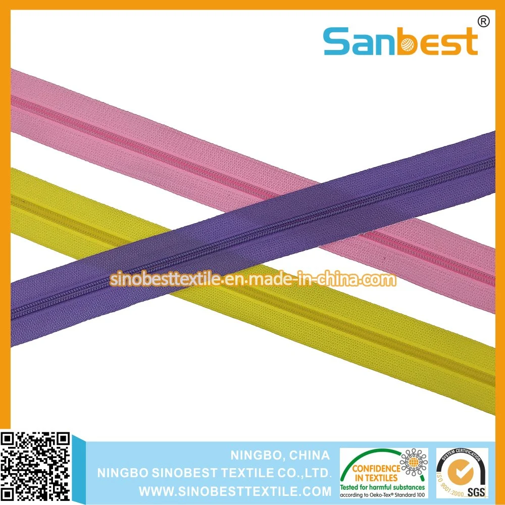 Colorful High quality/High cost performance  Nylon Zipper for Garments