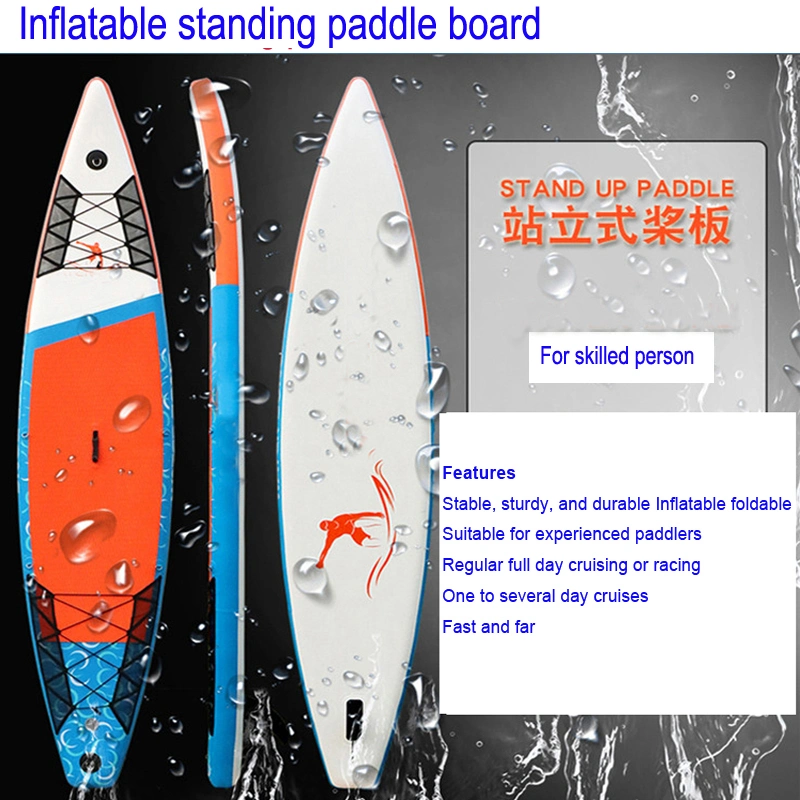 Inflatable Antislip Surfboard Standing up Paddle Board for Skilled Persons