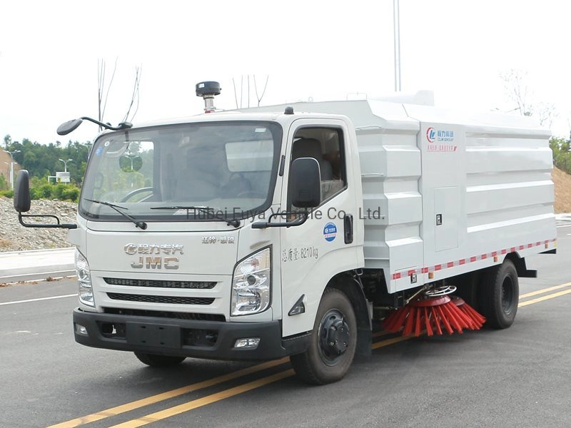 Máquina de limpeza para ruas JMC 5cbm de 5 m3 montada com varredor de ruas a vácuo