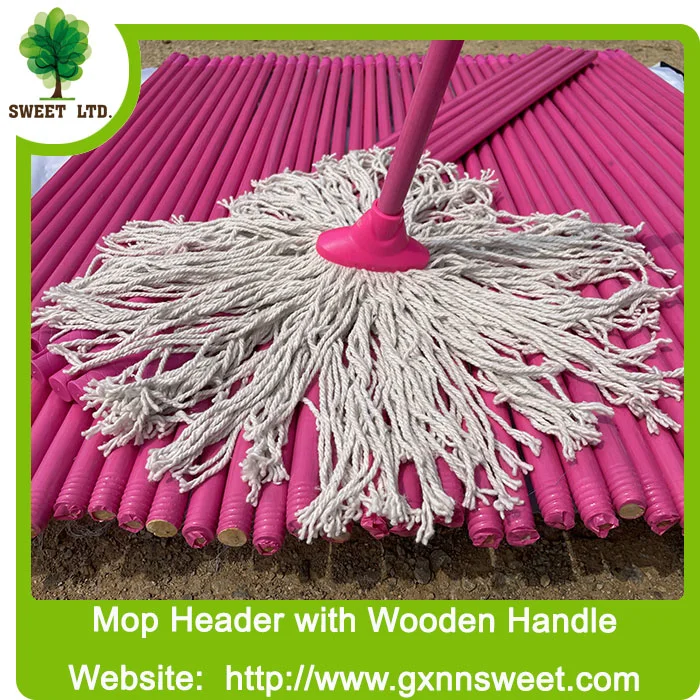 Dustpan Bucket with Round Mop with Microfiber Floor Cleaning Tools with Cotton Yarn with Long Wood Handle