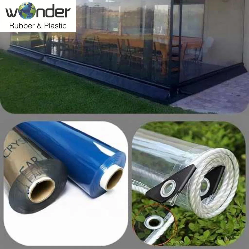 Environmental PVC Hyaloid Membrane High Transparent TPU EVA Thin Film PVC Film Food Grade PVC Soft Film Roll Material