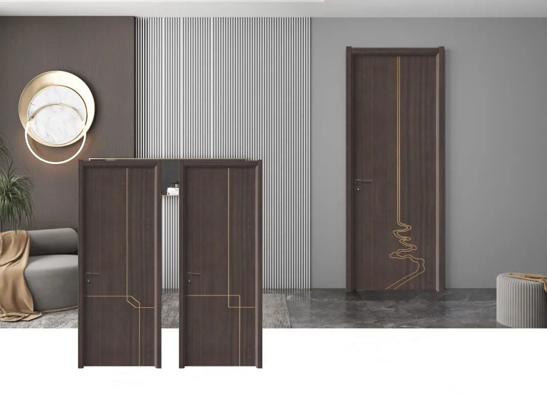 personalizado de fábrica House Hotel quarto interior banheiro lavabo WPC porta de madeira à prova de água