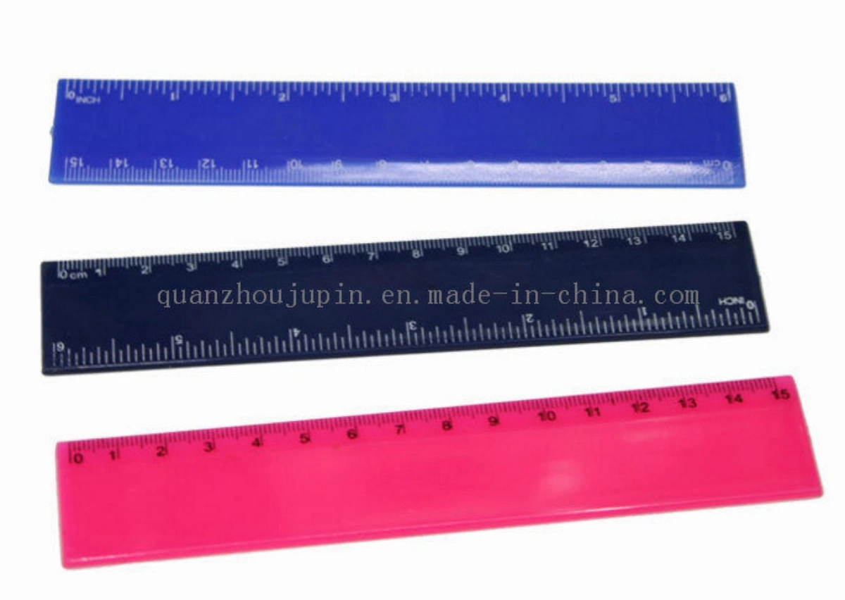 OEM Logo Hot Sale Straight Plastic Colorful Student Ruler