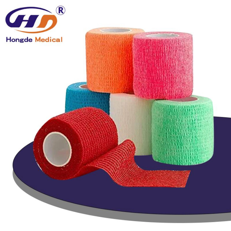 HD356 Horse ligaduras coesa de bandagem elástica não tecidos bandagem auto-adesiva ou látex sem látex