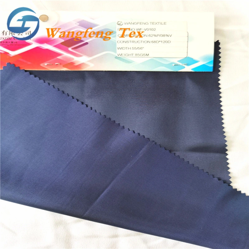 Ready Stock 55% Polyester 45% Viscose Two-Tone Color Twill Jacquard Herringbone Lining Cationic Fabric for Brand Uniform and Suit