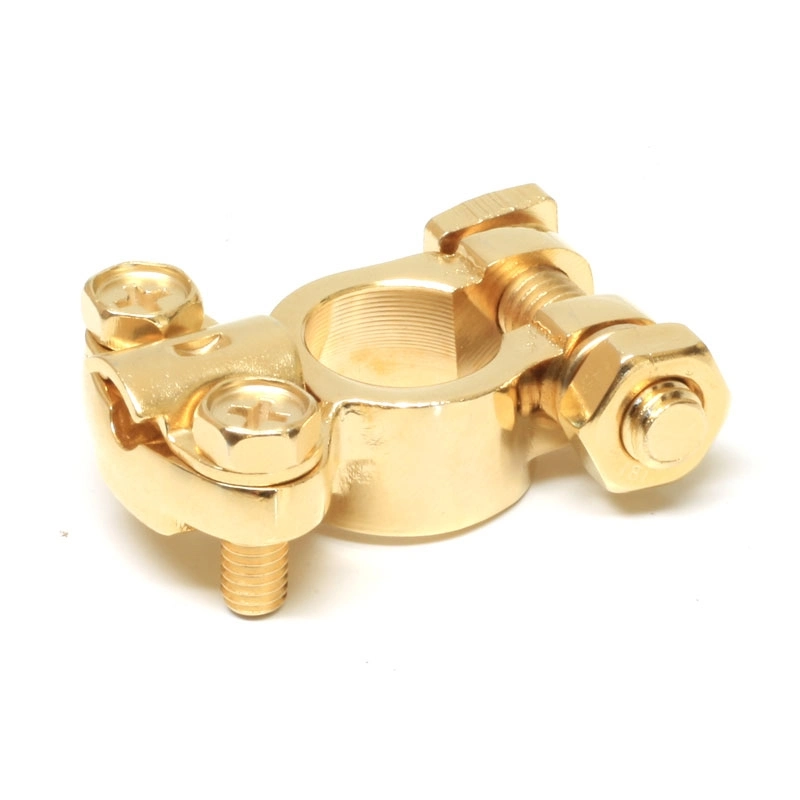 Customized High quality/High cost performance Gold Plated Brass Car Battery Terminal Adapter