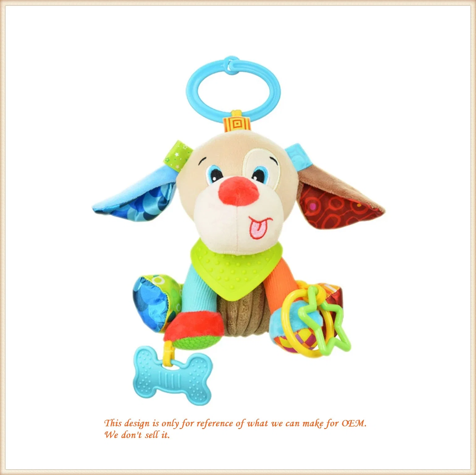 Multi Functional Infant Plush Animal Educational Toys for Newborn Babies