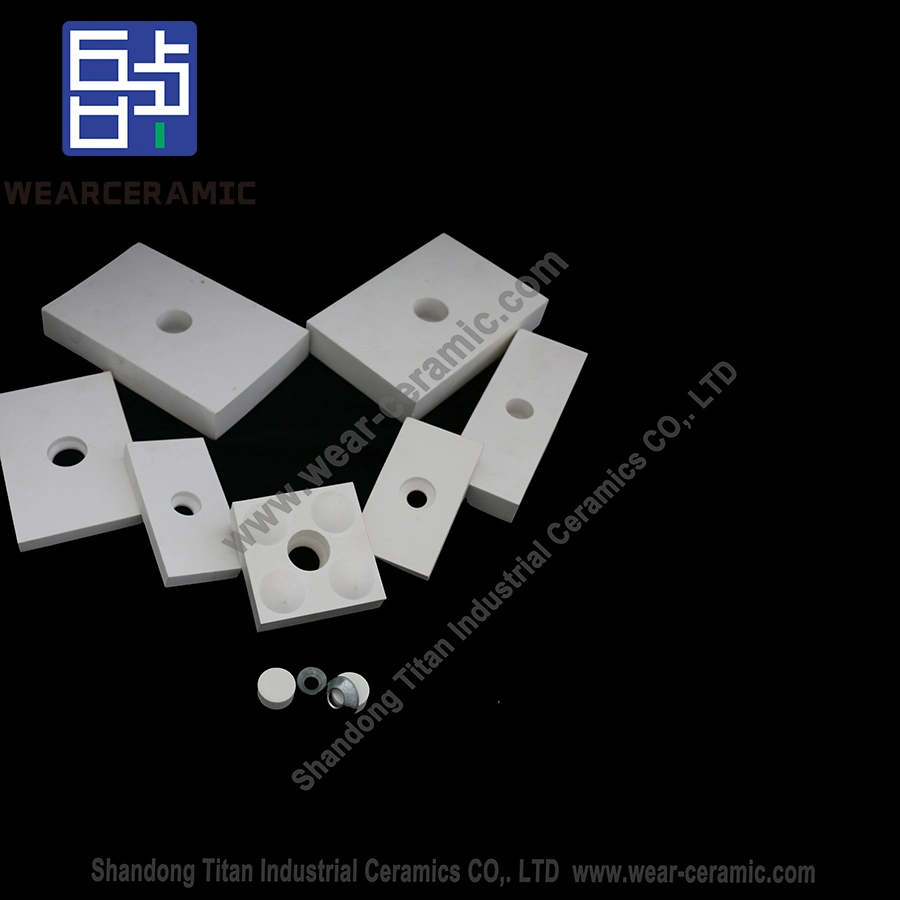 High Alumina Al2O3 Ceramic Perforated Lining Plate/Tiles for Mining Chemical