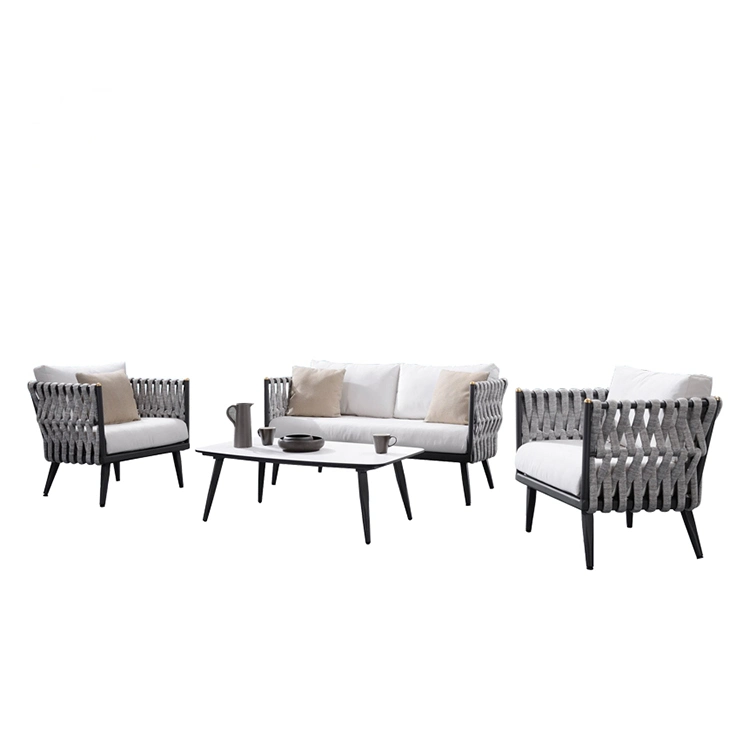 European Modern Outdoor Garden Furniture Rope Sofa Set