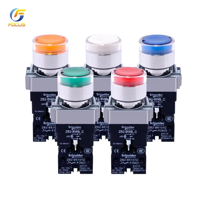 A16L-Jwa-24D-1 24VDC Low Voltage Industrial White Button for Omron