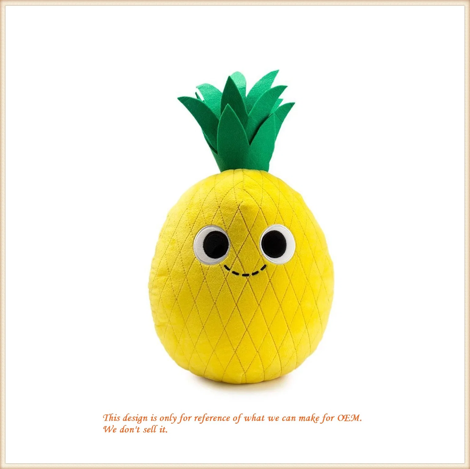 Soft Toys of Pear Pillow/ Pear Cushion for Baby Cuddly Toys/ Fruit Plush Toys of OEM/ Custom Toys