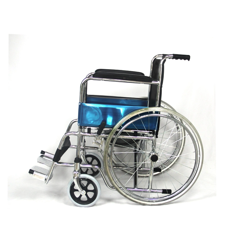 Manual Medical Foldable Transport Commode Wheelchair with Bedpan