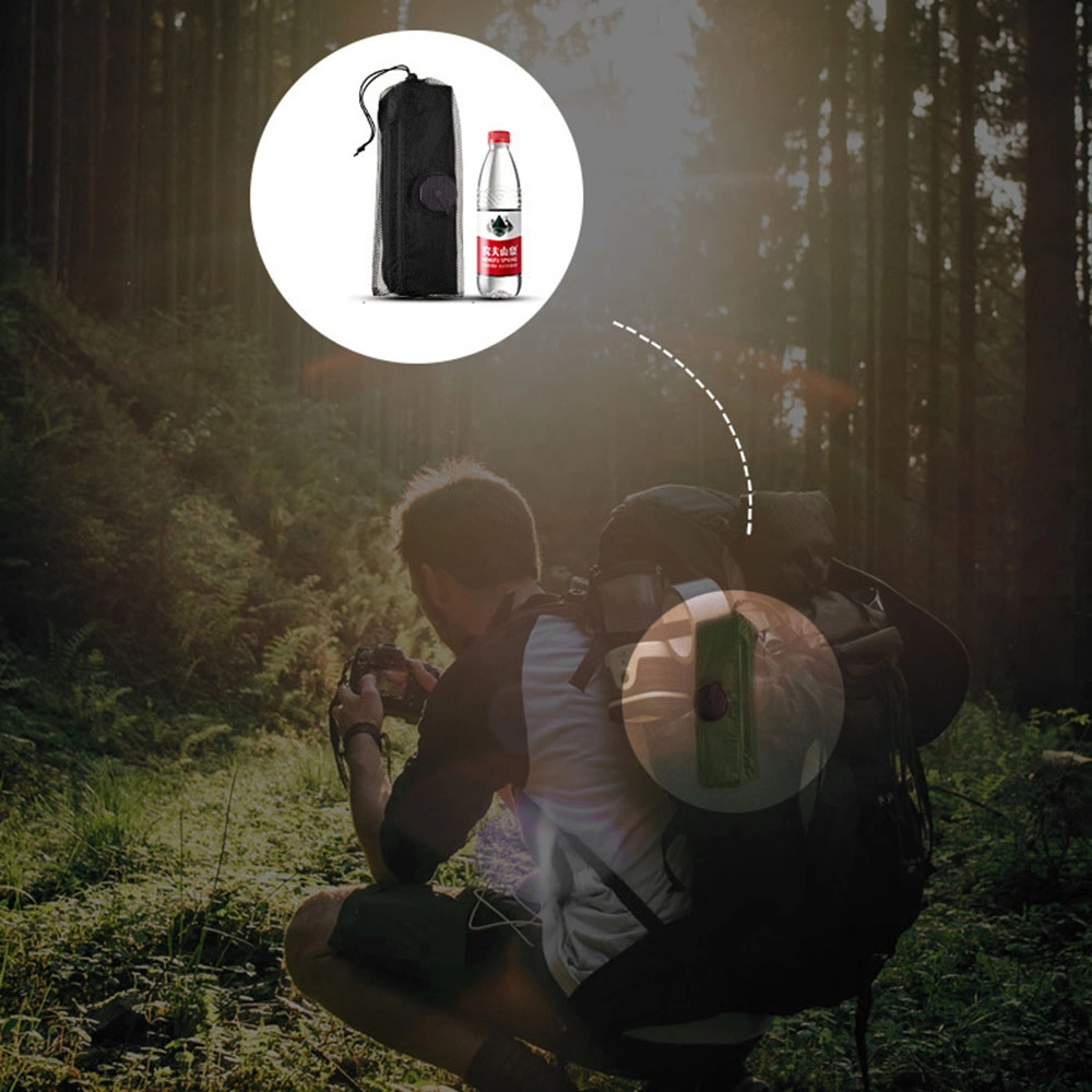 Aotu At6628 20L Portable Shower Bag Solar Heating Shower Bag for Outdoor Camping Hiking - Black