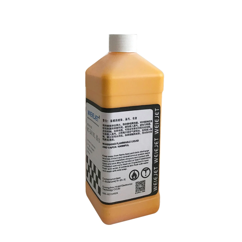 Yellow Ink Pigment Ink for Use in Domino Printer Mc-261yl IC-261yl Color Ink for Coding; Cable/Wire