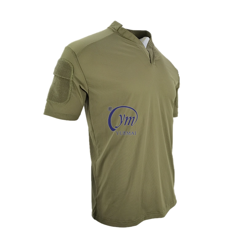 Custom Security Fitness Tactical Olive Green Camisas Masculinas Training Shirts Quick Dry T-Shirts