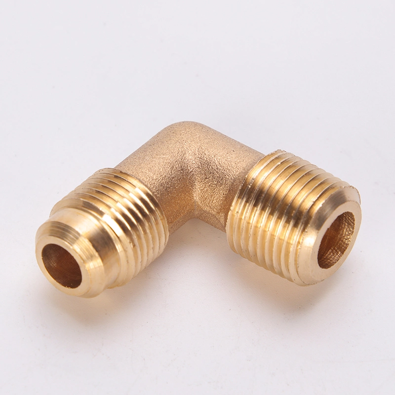 Copper Fittings NPT Male Thread to Flare Elbow Tube Fittings Connector