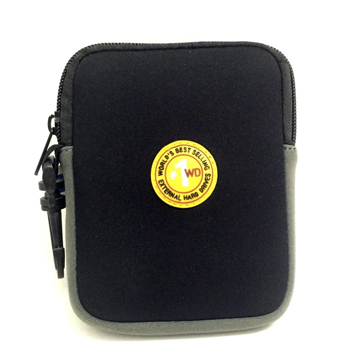 Custom Neoprene HDD Case Pouch Electronic USB Cable Storage Bag