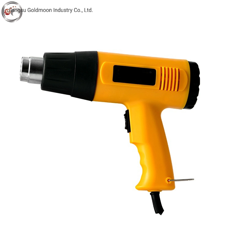 Heat Gun Kit 2000W with Dual-Temperature 5 Nozzles, Hot Air Gun 122f-1022f Heating in Seconds for DIY Shrink PVC Tubing/Wrapping/Crafts, Stripping Paintyellow