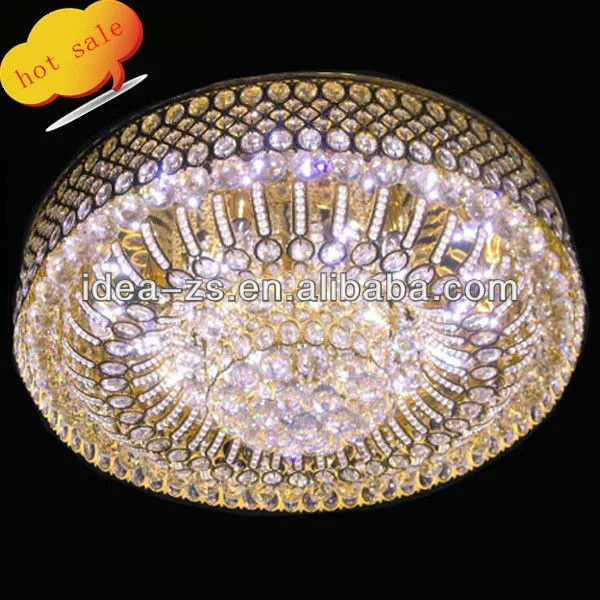 Middle Pendant Light China Wholesale/Supplier Remote Control Gold Round LED Chandelier Pendant Light Apendant Lighting