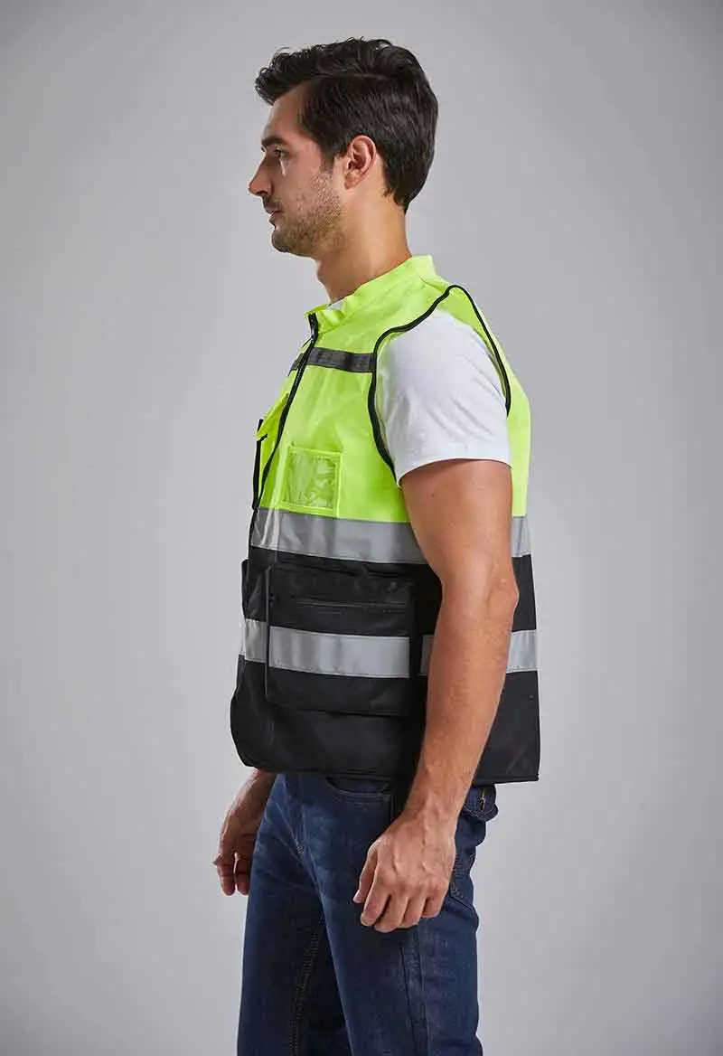 Customized Safety Construction Clothes High Visibility T Shirts Reflective Uniform Construction Industrial Working Safety Vest