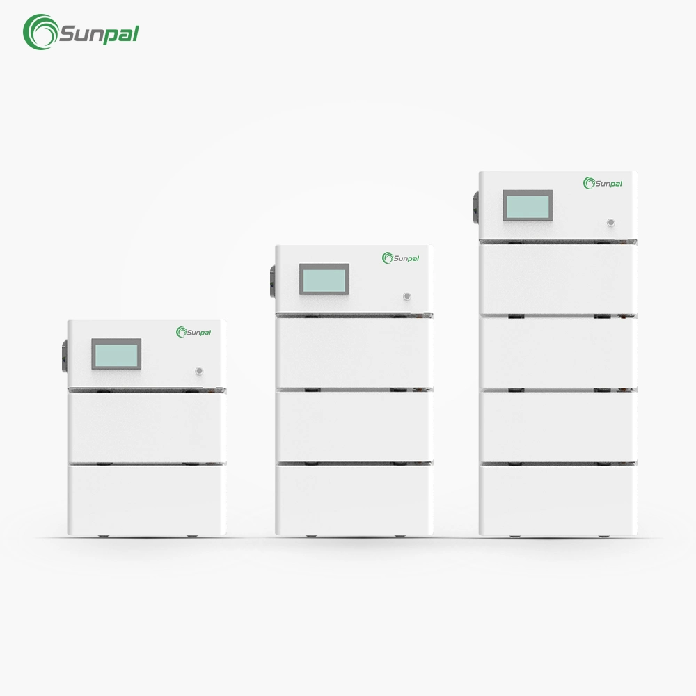 Sunpal Stackark 48V Ion 300ah 200Ah 100Ah LiFePO4 Lithium-Akku mit 100A Max. Entladestrom