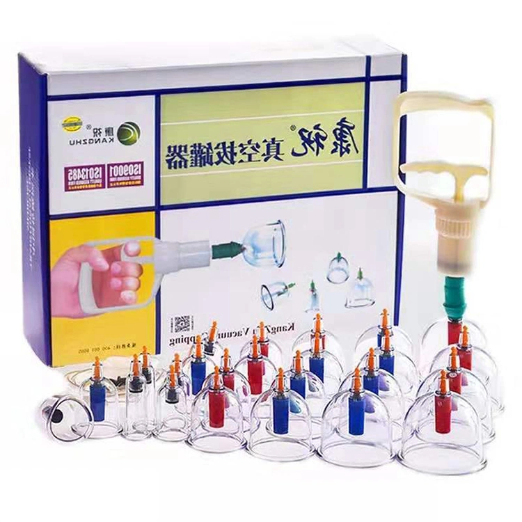 Kangzhu chino tradicional autotratamiento vacío cupping Set 24 tazas