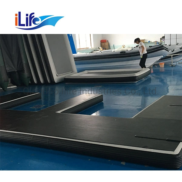 Ilife Plastic Ship Jet Ski Floating Platform Inflatable Drop Stitch Dock Floating Jetski Seabob Dock Platform Mat