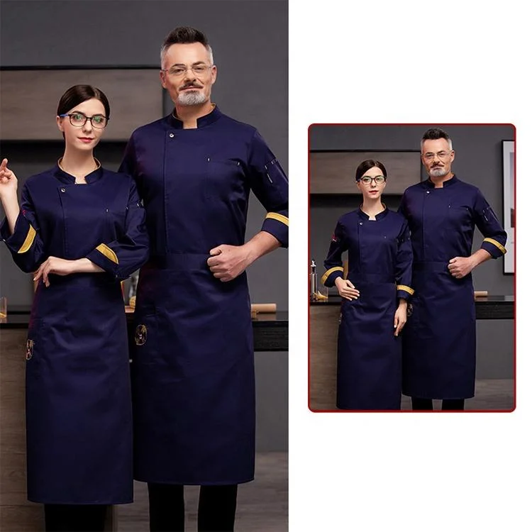 Wholesale/Supplier Custom Latest Designs Chef Works Uniform Set with Apron Chef Uniform for Women and Men