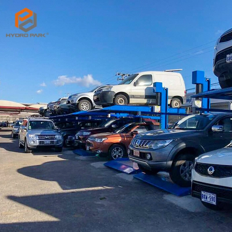 Parque de la plataforma de estacionamiento de vehículo coche apilador doble ascensores hidráulicos de elevación de 2 postes