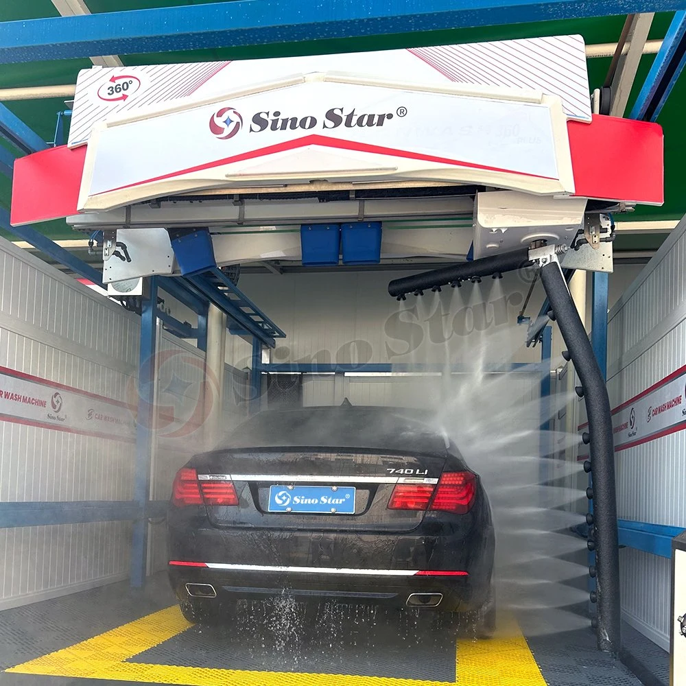 Machine de lavage de voiture entièrement automatique sans contact, système d'équipement de nettoyage sans contact pour véhicules pour atelier automobile/station-service.