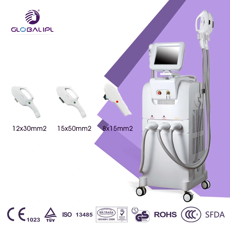 3 in 1 Multifunction Elight IPL Opt +755nm Picosecond Laser + RF Laser Hair Rremoval/ 360 Magneto Optical System