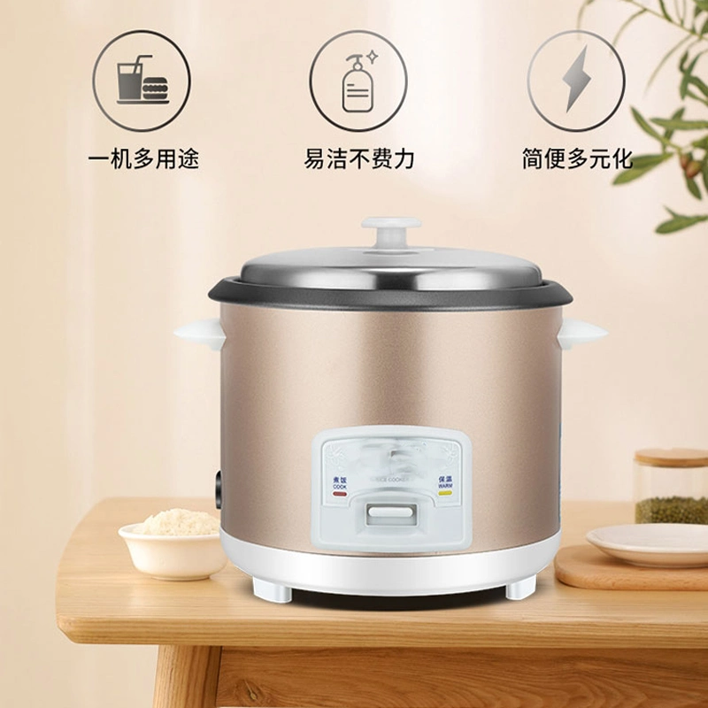 Fábrica al por mayor Guangdong cuerpo conjunto acero inoxidable cilindro eléctrico OEM Cocina de arroz recto de calidad superior Electrodomésticos