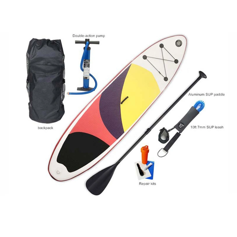 Folding Inflatable Paddle Board Stand-up Portable Water Surfboard Ci15234